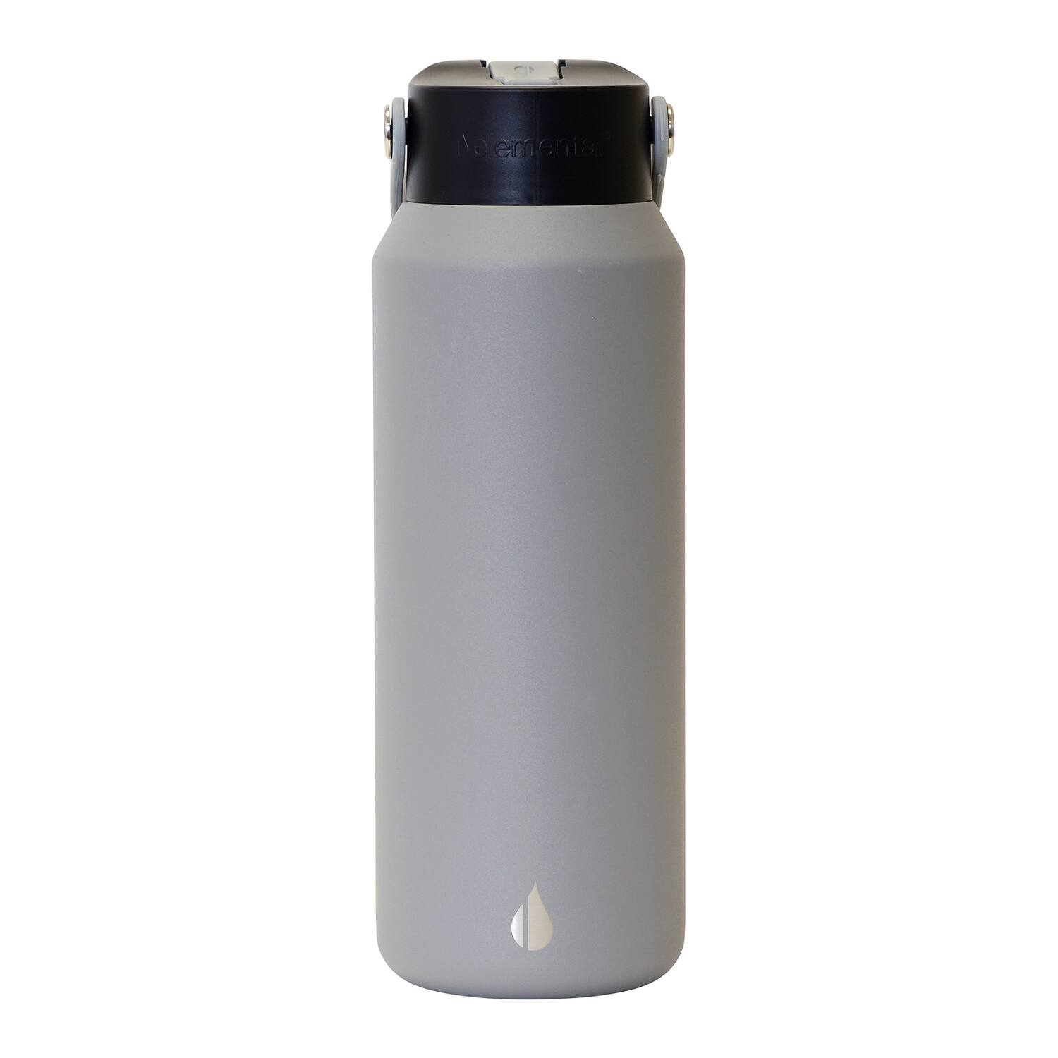 Back. Elemental - Core Stainless Steel Water Bottle, 40 Oz - Graphite.