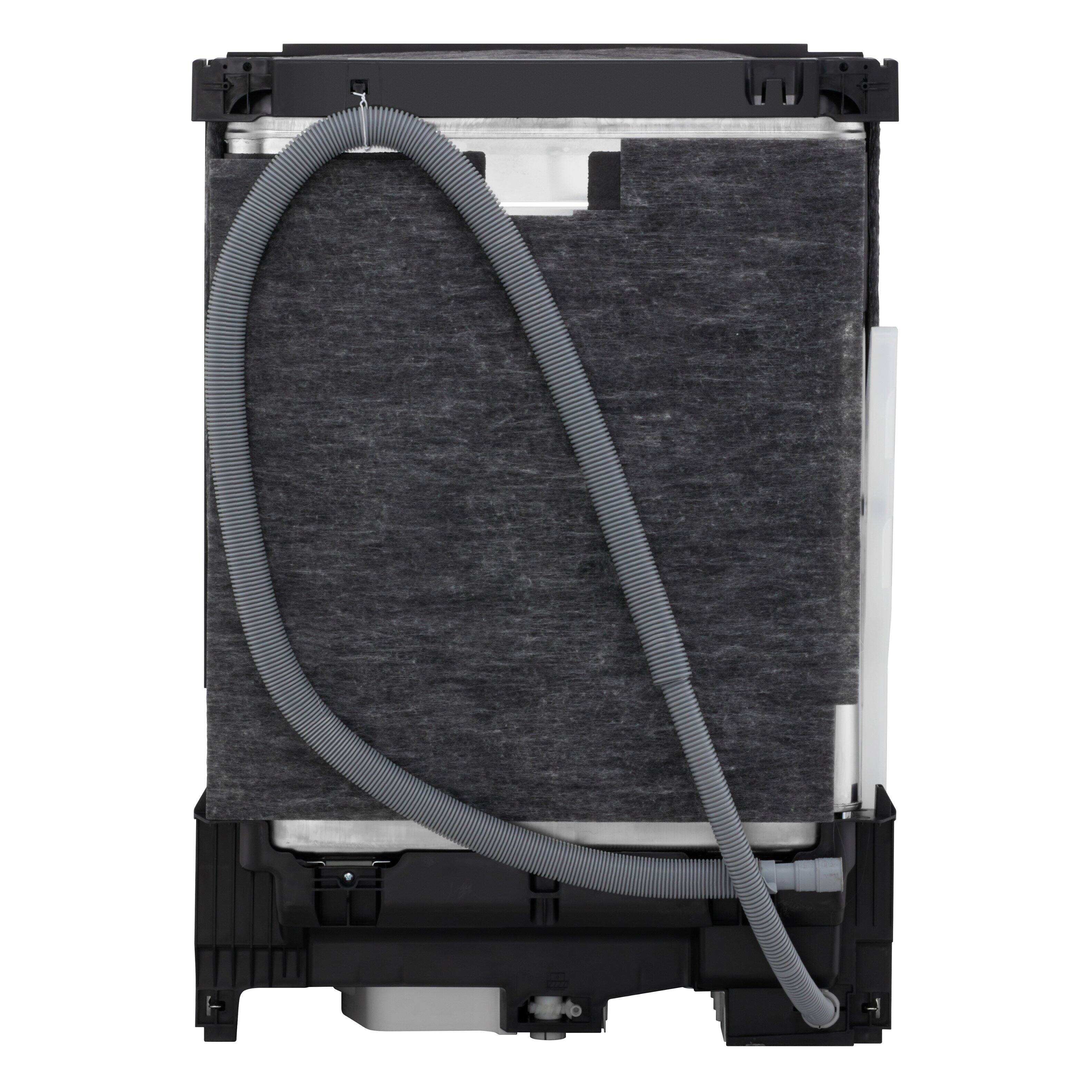 Alt View 23. LG - FlushFit 24" Top Control Smart Built-In Stainless Steel Tub Dishwasher with 3rd Rack, 1-Hour Wash & Dry Cycle and 46dBA - Black Stainless Steel.