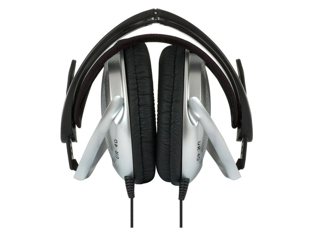 Alt View 6. Koss - KOSS Yellow UR40 3.5mm Connector Lightweight Headphones - Black.