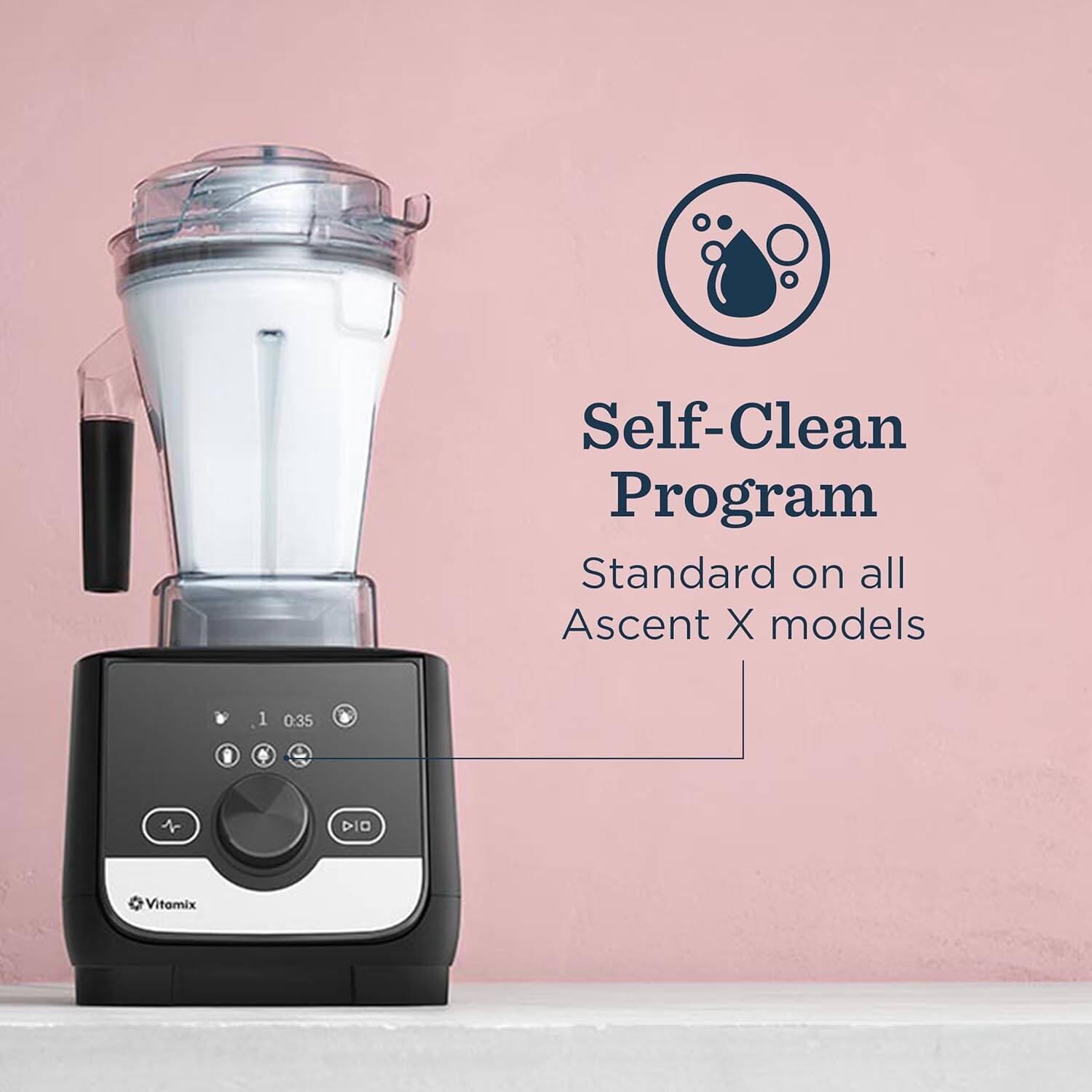 Self-Clean Program  
Standard on all Ascent X models  

1 0:35  

Vitamix