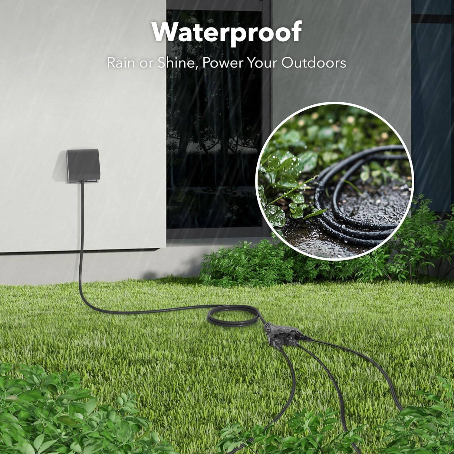 Waterproof  
Rain or Shine, Power Your Outdoors