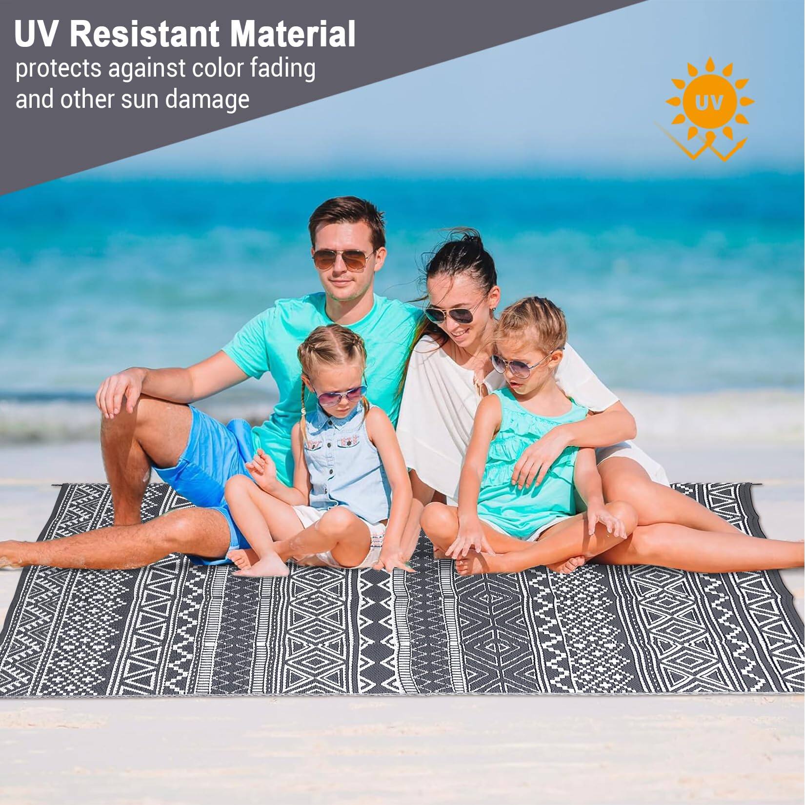 UV Resistant Material  
protects against color fading and other sun damage