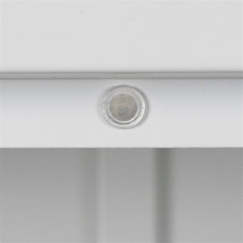 Alt View 4. HTUTWOO - High Storage Cabinet with 2 Doors and 4 Partitions - 5 Storage Spaces Separated Design, Home/Office Use - White.