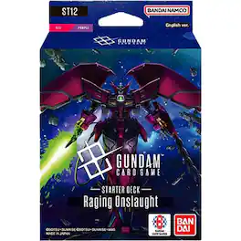 Bandai - Gundam Card Game Starter Deck - Raging Onslaught (ST12) - 50 Cards