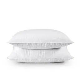 Hivvago - Set of 2 Machine Washable Down Feather Blend Pillow in King size - White