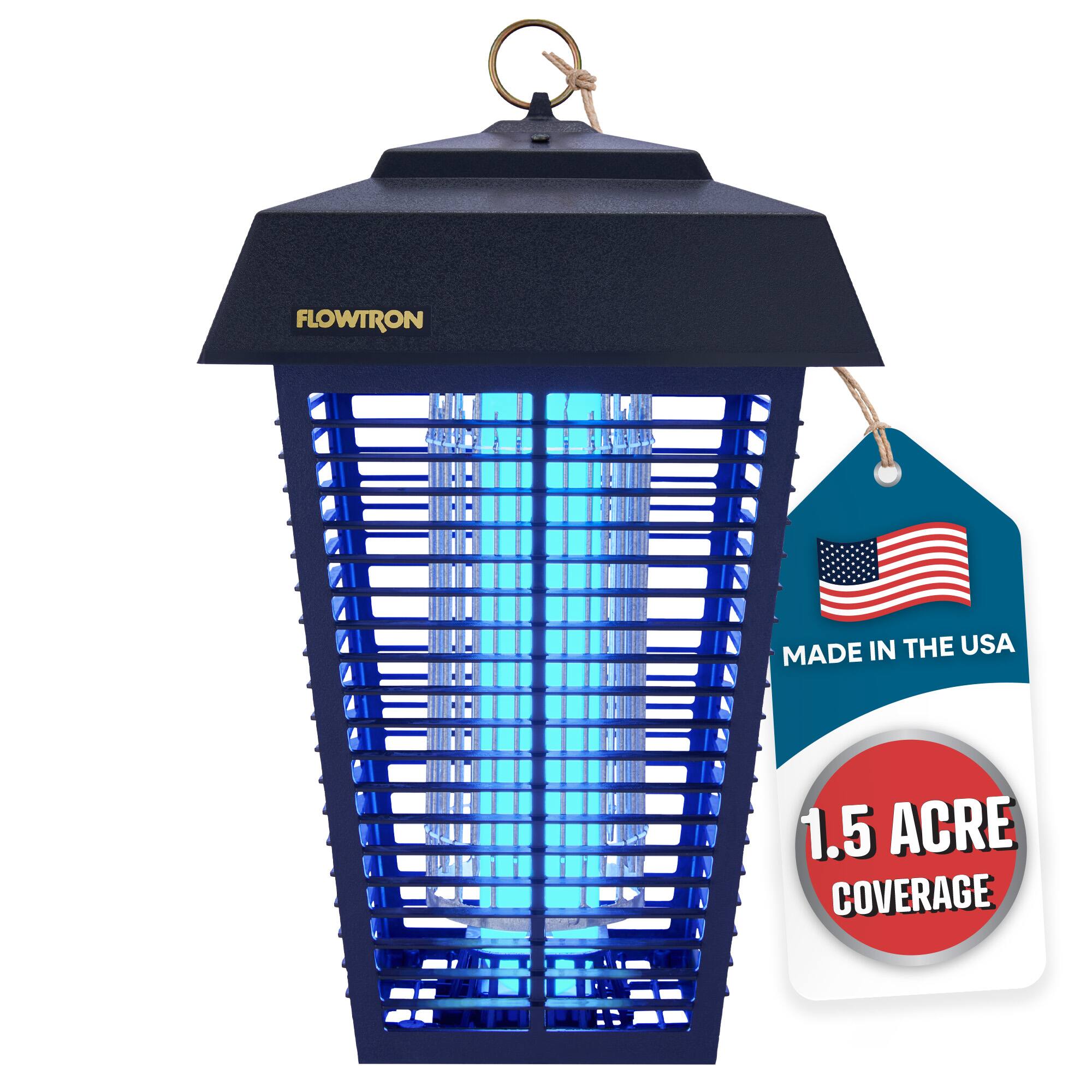 Bug Zapper, Mosquito Zapper with 1-1/2 Acre of Coverage, 80W Bulb & 5600V Killing Grid