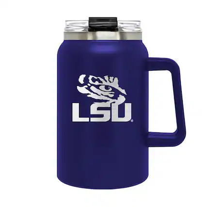 Front. Great American Products - LSU Tigers 50oz. Coach Insulated Tumbler Mug - Multicolor.