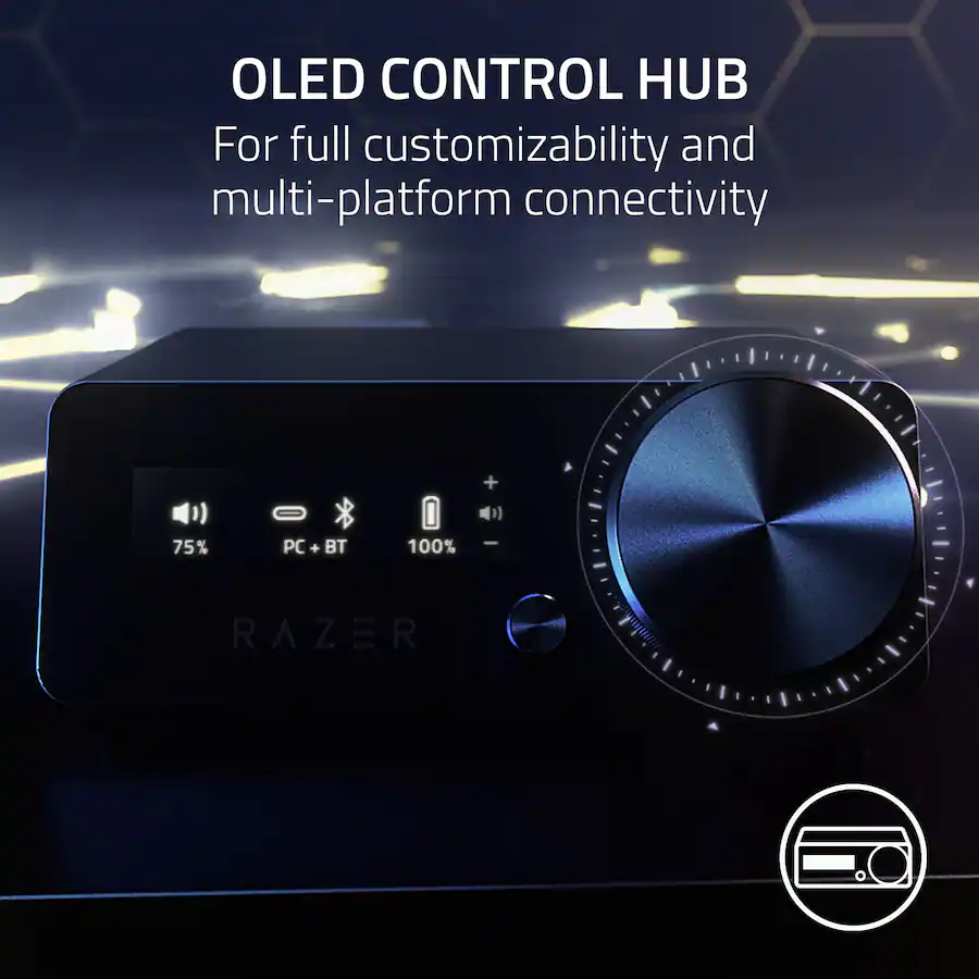 Razer Kraken V4 Pro Wireless Over the Ear Gaming Headset for PC