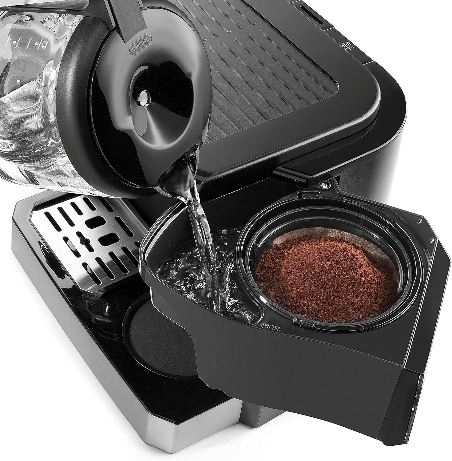 Alt View 1. De'Longhi - De'Longhi All-in-One Combination Coffee Maker & Espresso Machine, COM532M - Black.