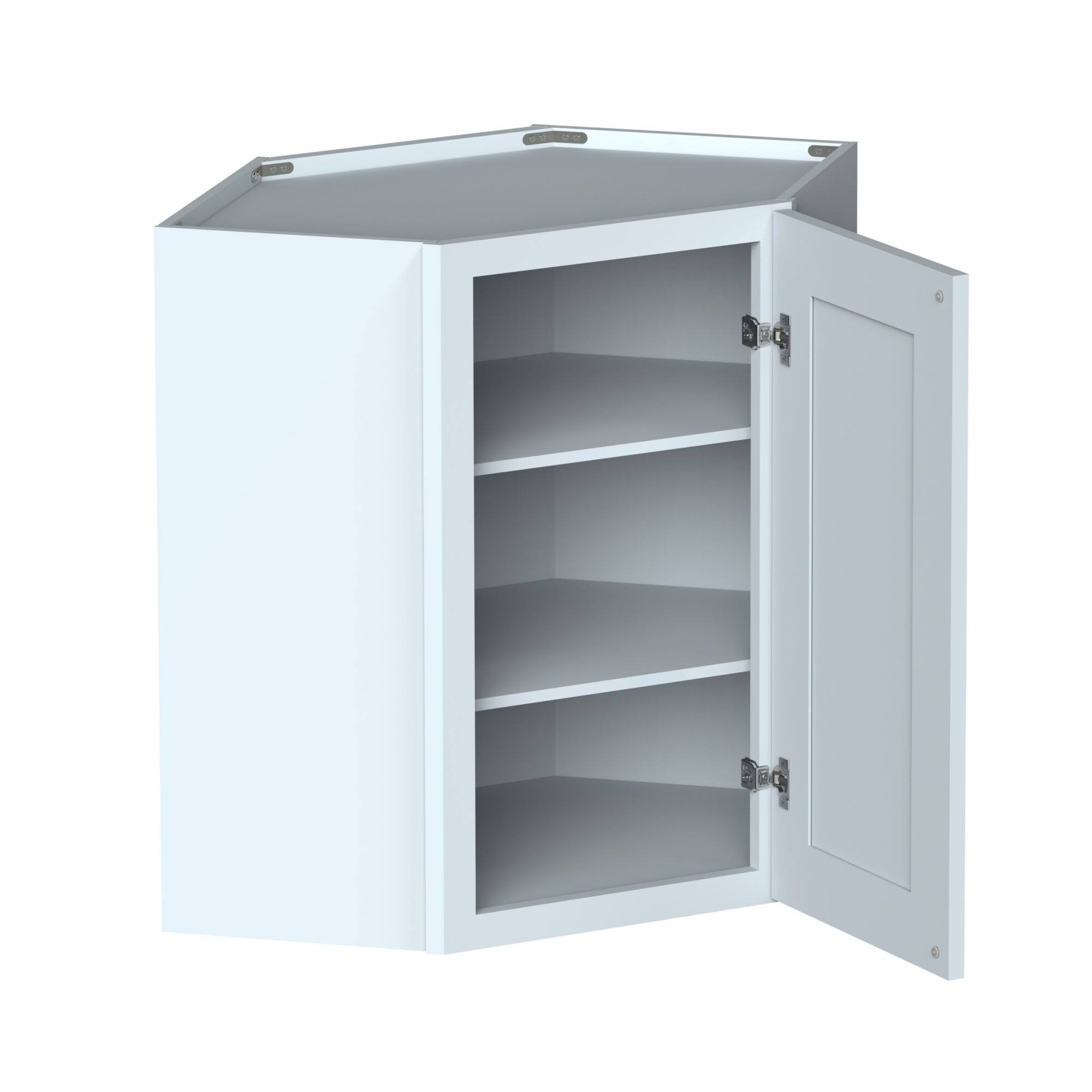 Alt View 2. Boyel Living - Dove Gray Standard Corner Wall Cabinets 30.Wx12in.H Ready to Assemble Kitchen Cabinets - DOVE GRAY.