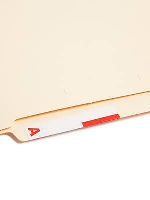 Alt View 3. Smead - Alphabetical Character Labels, A And N, Red, 100/Pk - Red.