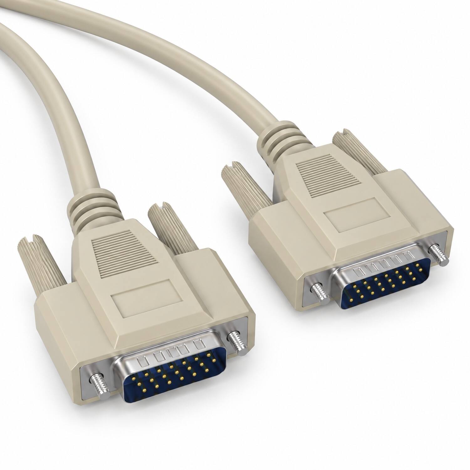 Angle. Sanoxy - 6ft DB15 M/M Computer Cable Compatible for your desktop and laptop computers to Monitor - Beige.