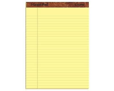 TOPS Legal Pad Notepad, 8.5