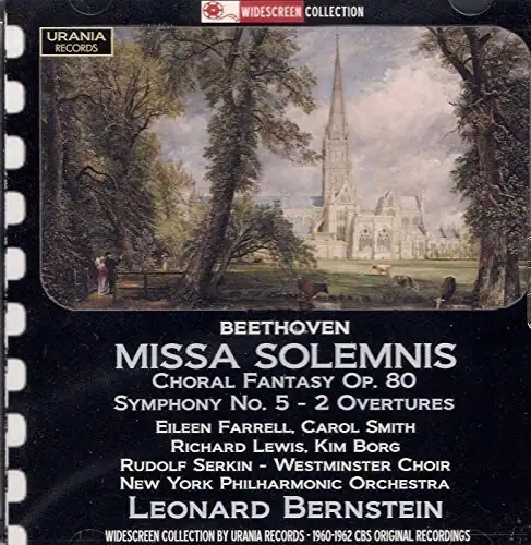 WIDESCREEN COLLECTION URANIA RECORDS BEETHOVEN MISSA SOLEMNIS CHORAL ...