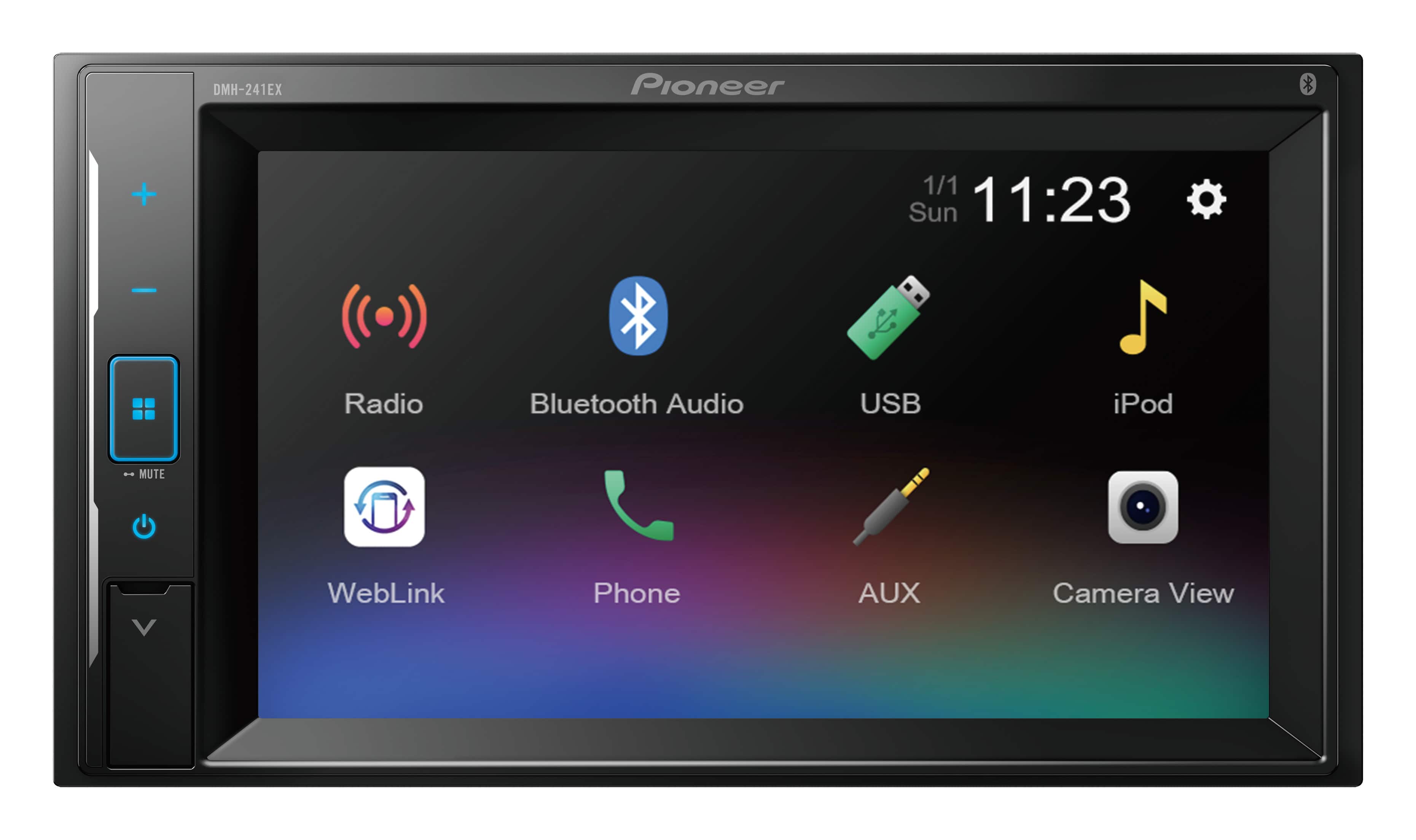Alt View 11. Pioneer - 6.2" Bluetooth Digital Media (DM) Receiver - Black.