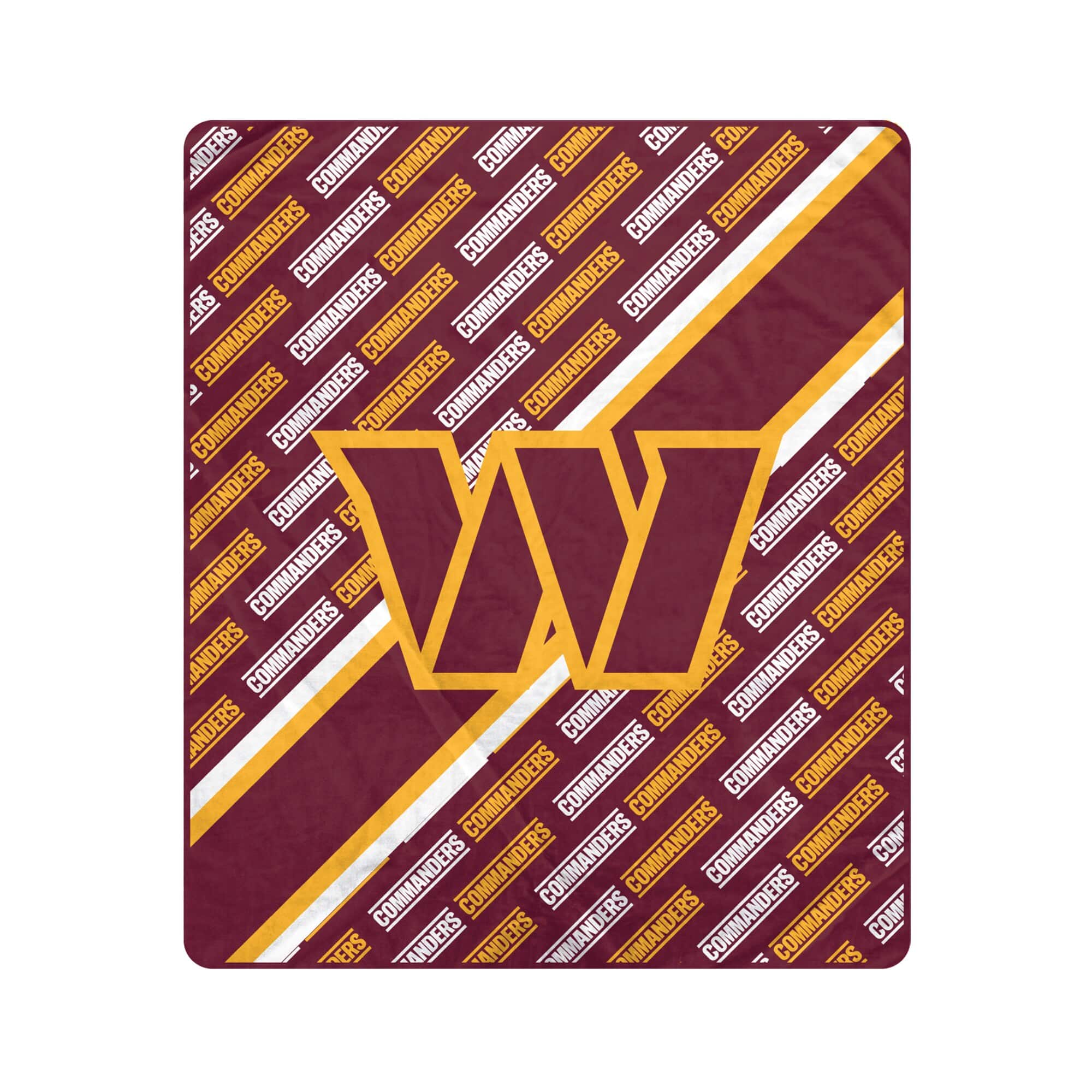 Pegasus - Washington Commanders 60" x 70" Diagonal Lined Wordmark Ultra Soft Blanket - Multicolor