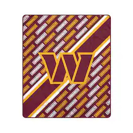 Pegasus - Washington Commanders 60" x 70" Diagonal Lined Wordmark Ultra Soft Blanket - Multicolor