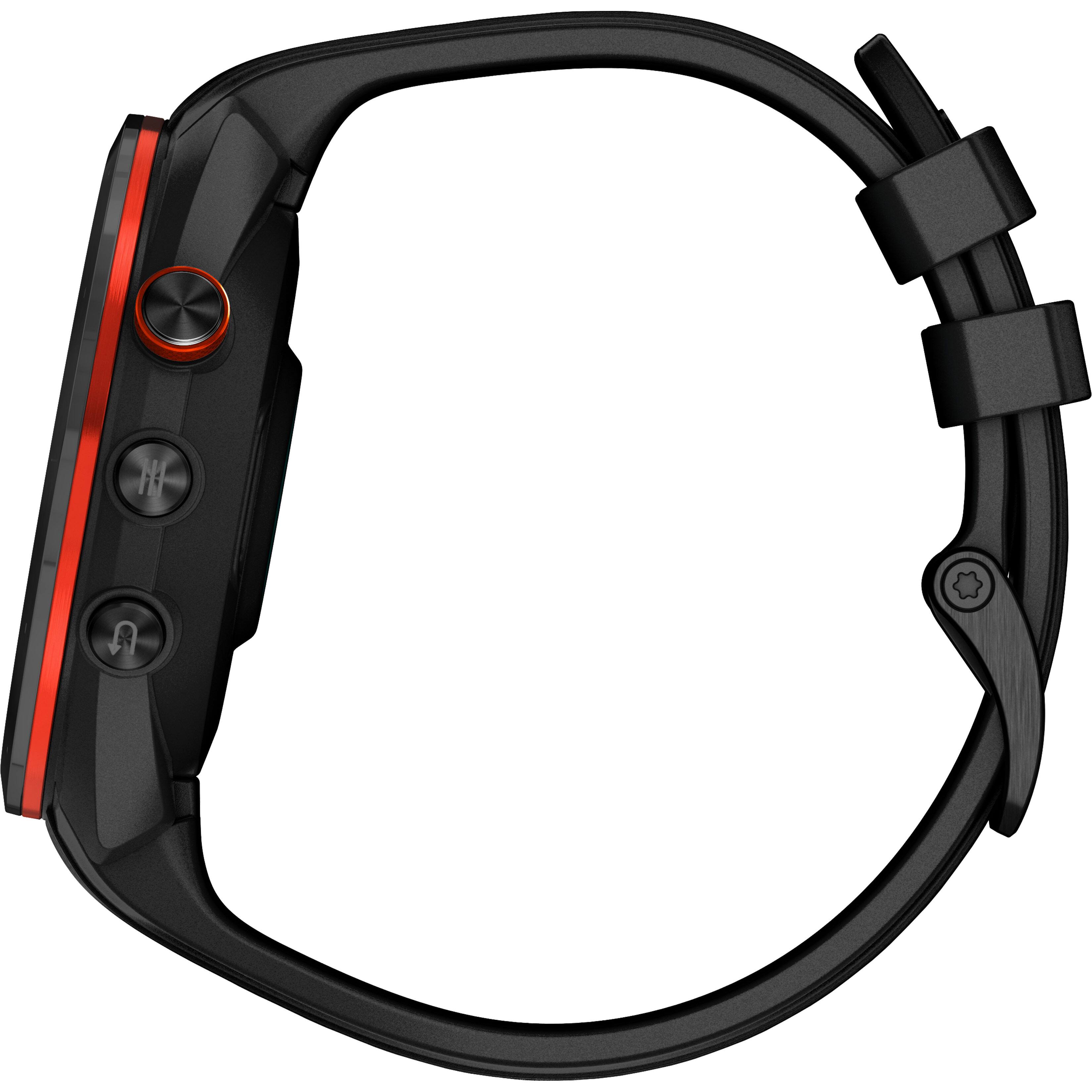 Alt View 2. Garmin - Approach S70 GPS Smartwatch 47mm Ceramic - Black Ceramic Bezel with Black Silicone Band.