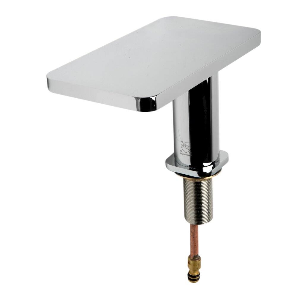 Angle. Alfi - Polished Chrome Two-Handle 8" Widespread Bathroom Faucet - Silver.