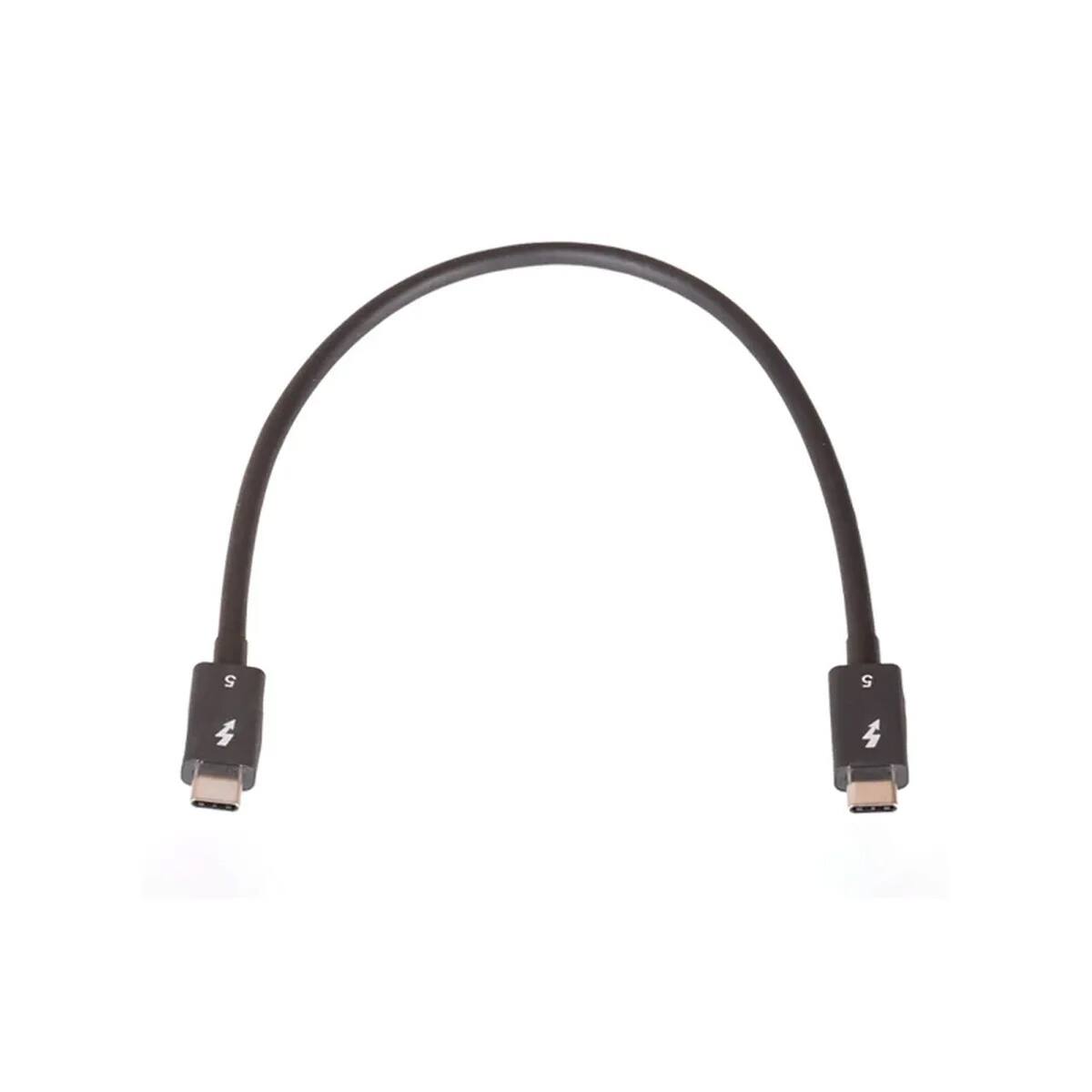 Front. Sonnet Technologies - Sonnet 240W 80Gbps Thunderbolt 5 USB Type-C Cable, Black - 1'.