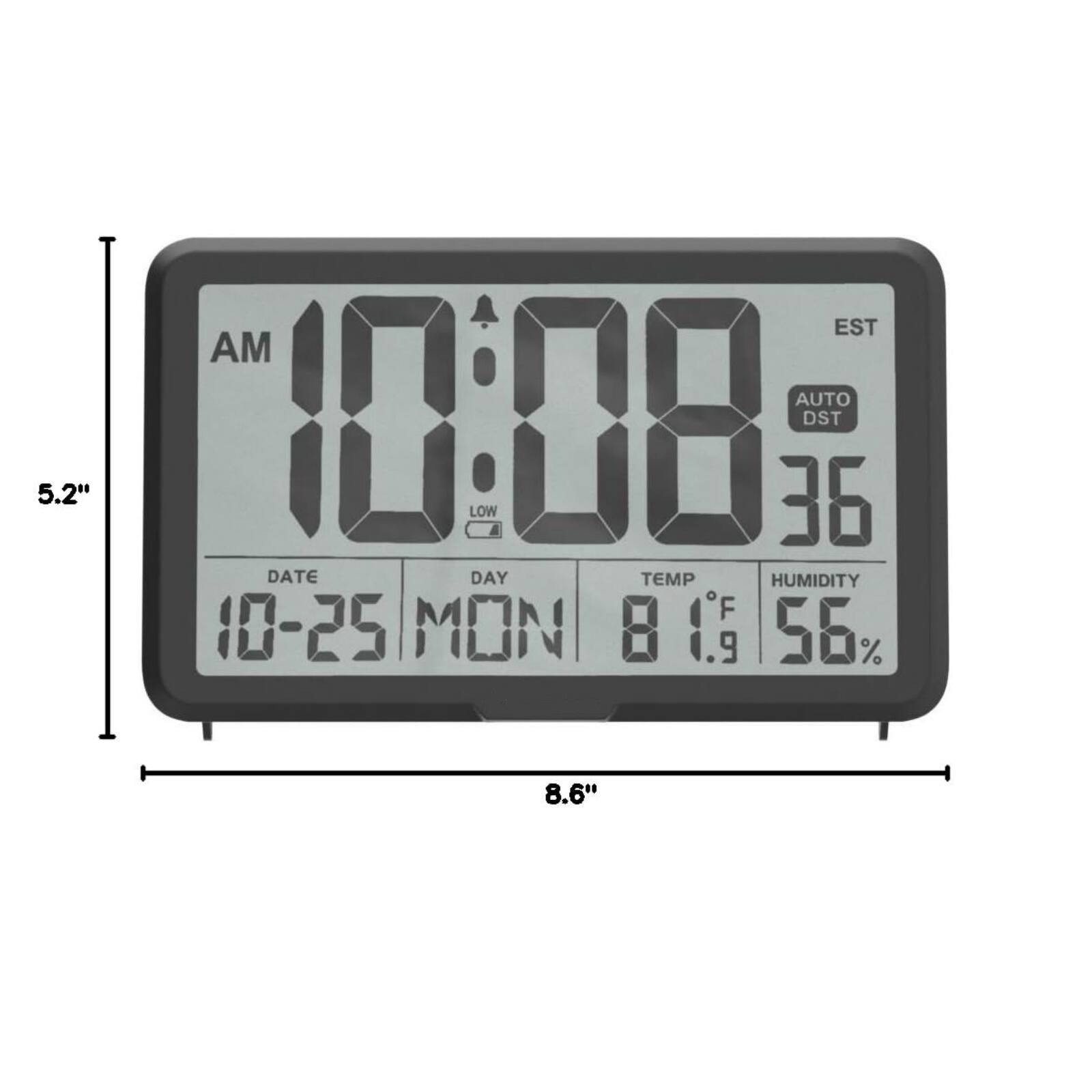 5.2" EST AM AUTO 10:08 DST LOW 36 DATE 10-25 DAY MON TEMP 81°F HUMIDITY 56% 8.6"