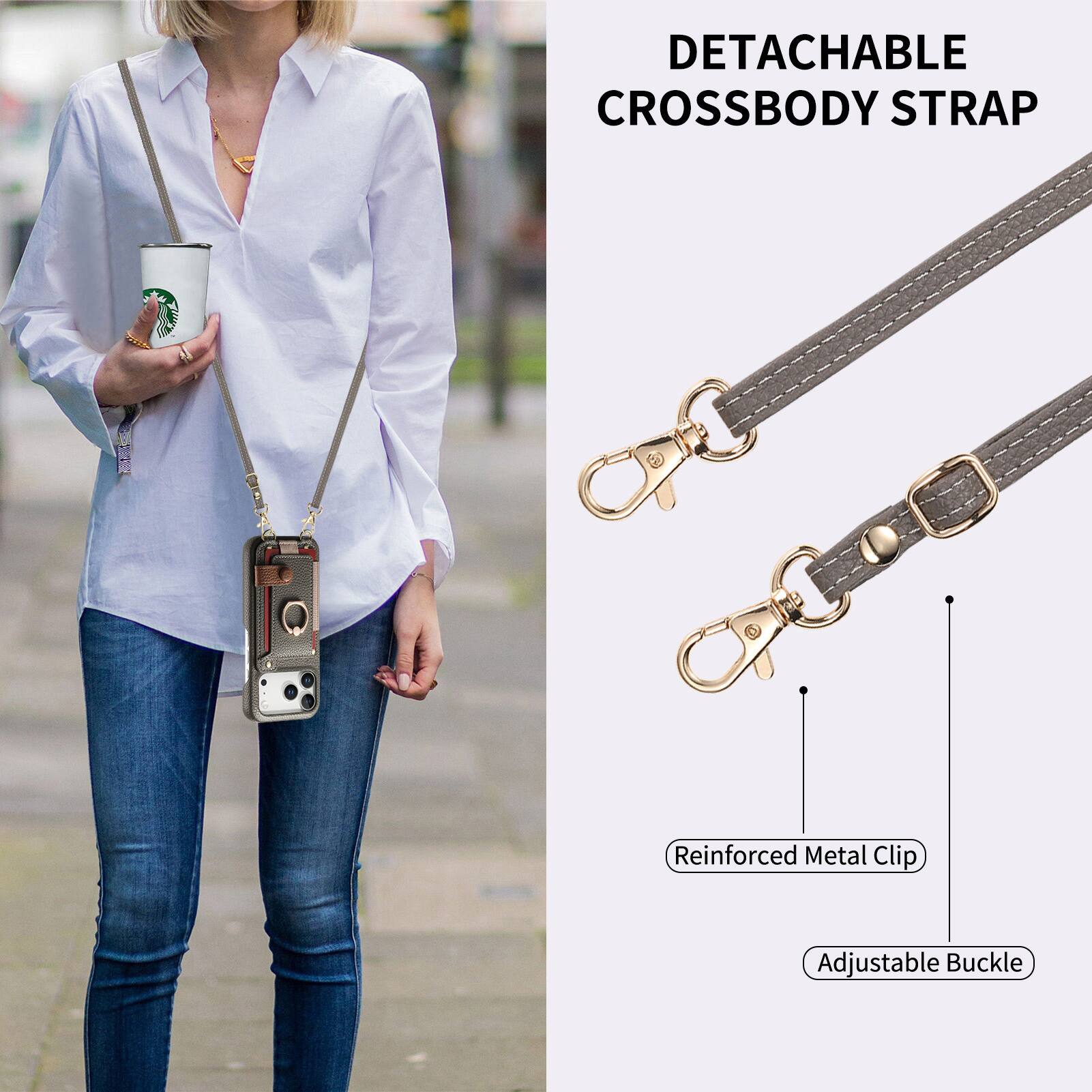 DETACHABLE CROSSBODY STRAP

Reinforced Metal Clip
Adjustable Buckle