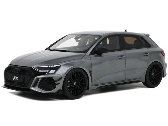 Front. GT Spirit - Audi ABT RS3-R Daytona Gray Metallic 1/18 Model Car by GT Spirit.