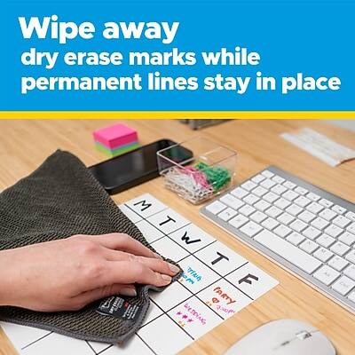 Wipe away dry erase marks while permanent lines stay in place

M T W T E

PUT PARTY WEDDING

AF Al 1