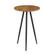 Angle. Walker Edison - Modern Glam Minimal Round Side Table - English Oak/Black.