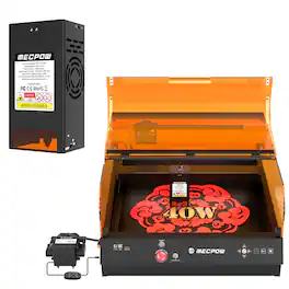 Mecpow - X4 Pro Dual Laser Engraver & B40W Module Combo Set, High-Speed Cutting & Precision Engraving for Wood Metal Acrylic