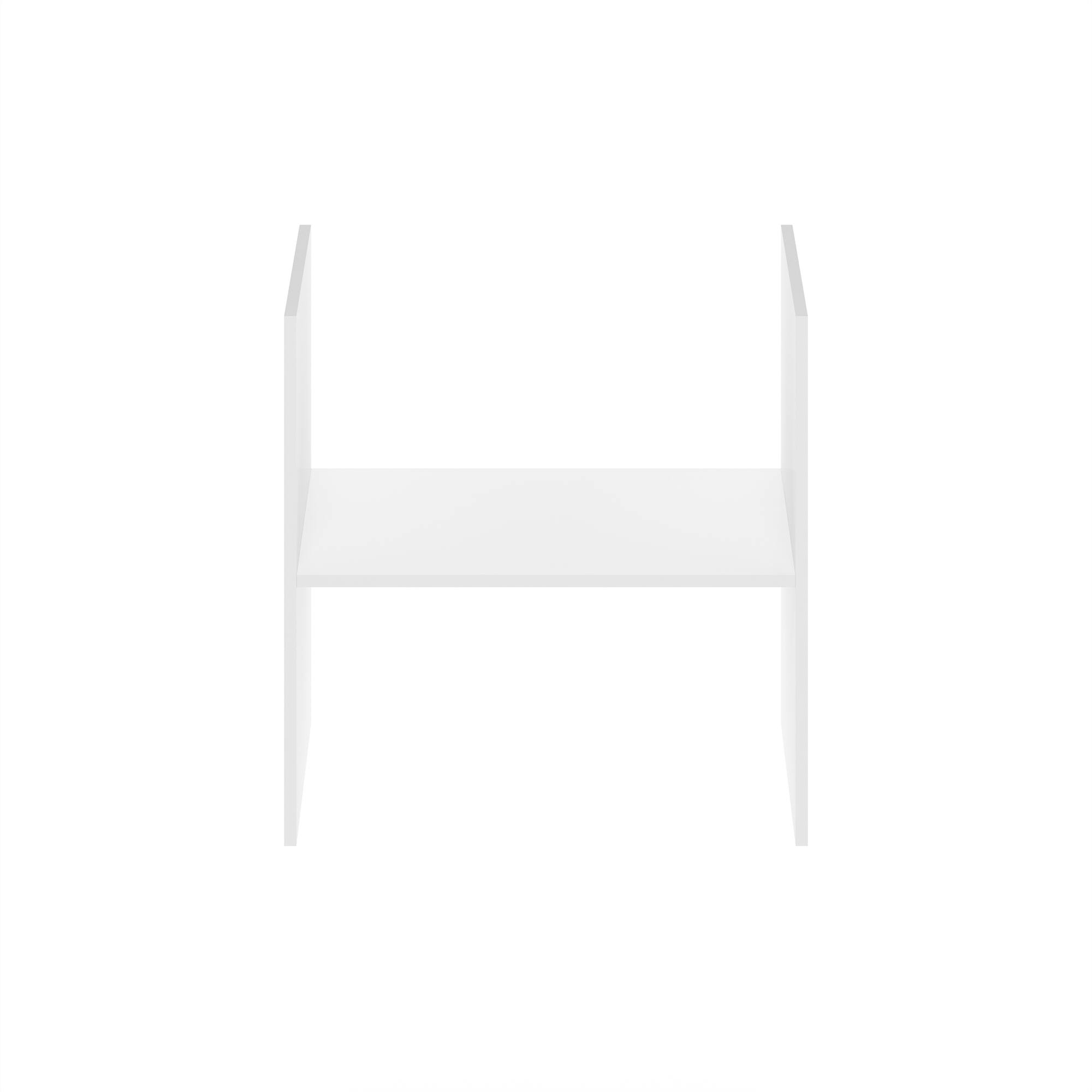 Alt View 2. Furinno - Cubicle H-Shelf Cube Organizer Insert - White.