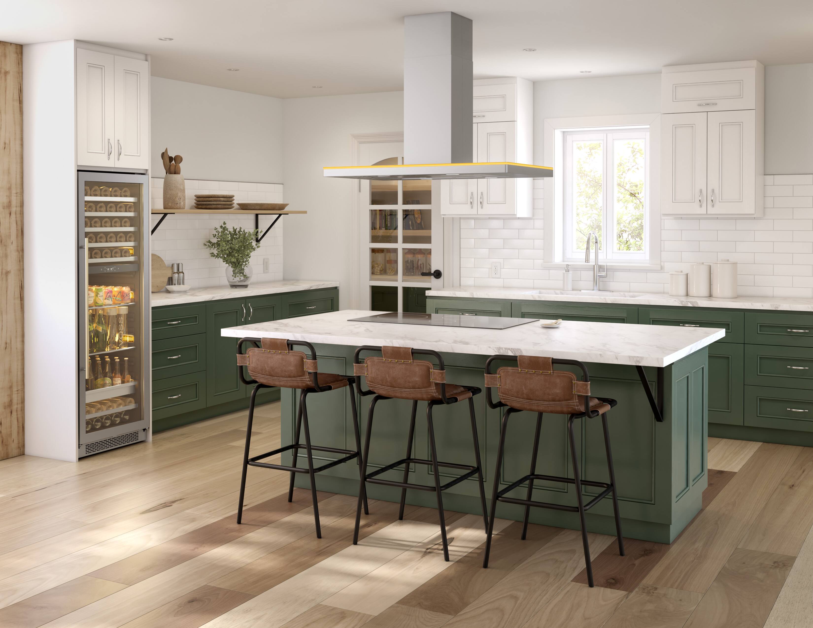 Alt View 24. Zephyr - Luce 42 in. 600 CFM Island Mount Range Hood with LED Light - Stainless Steel.