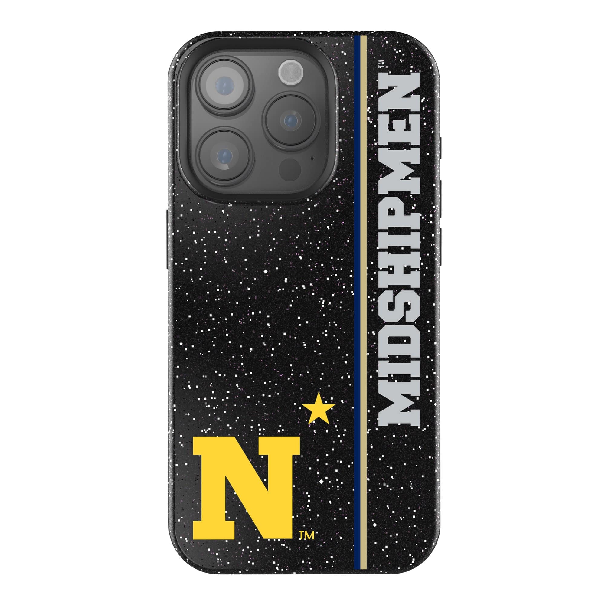 Keyscaper - NCAA - Navy Midshipmen iPhone Bling Case - 14 - Black