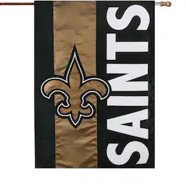 Evergreen Enterprises - New Orleans Saints 28" x 44" Double-Sided Embellish House Flag - Multicolor