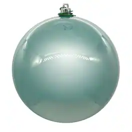 Vickerman - 6" Pearl UV Drilled Ball Ornament 4 per Bag - Frosty Mint