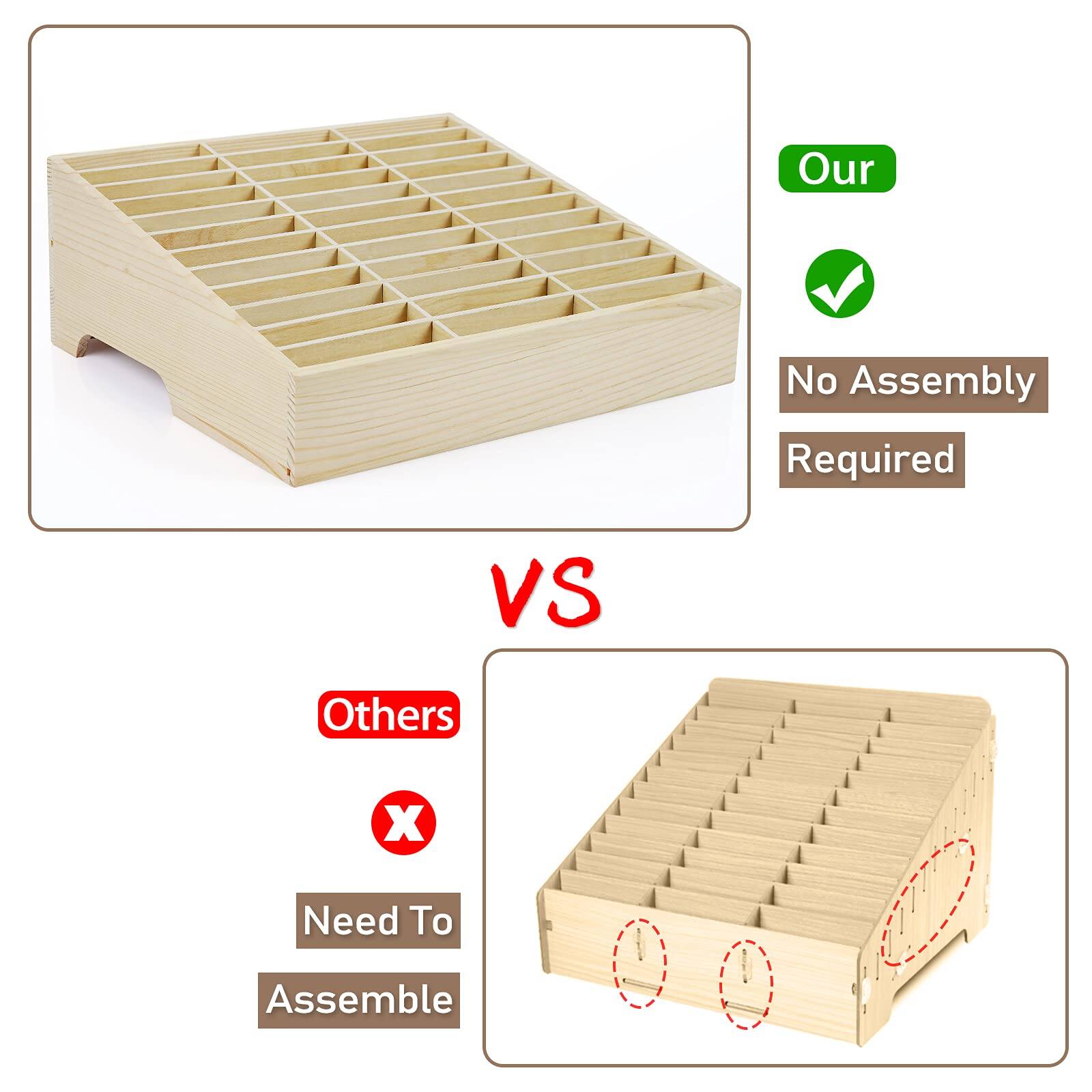 Our  
No Assembly Required

VS

Others  
Need To Assemble