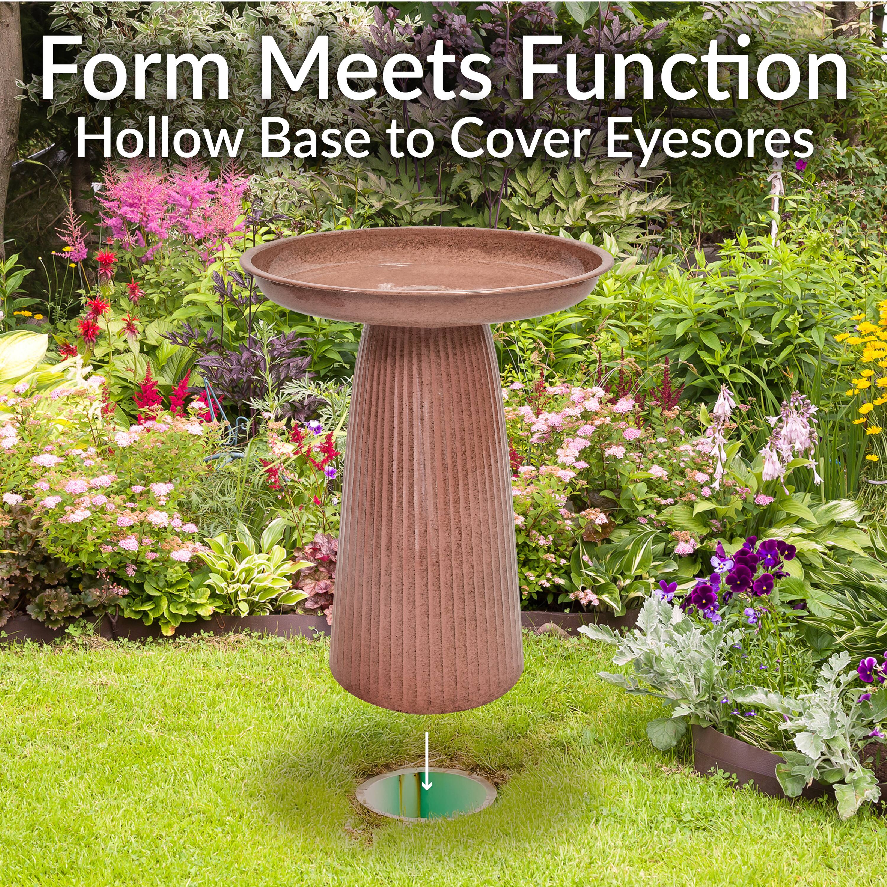 Form Meets Function  
Hollow Base to Cover Eyesores