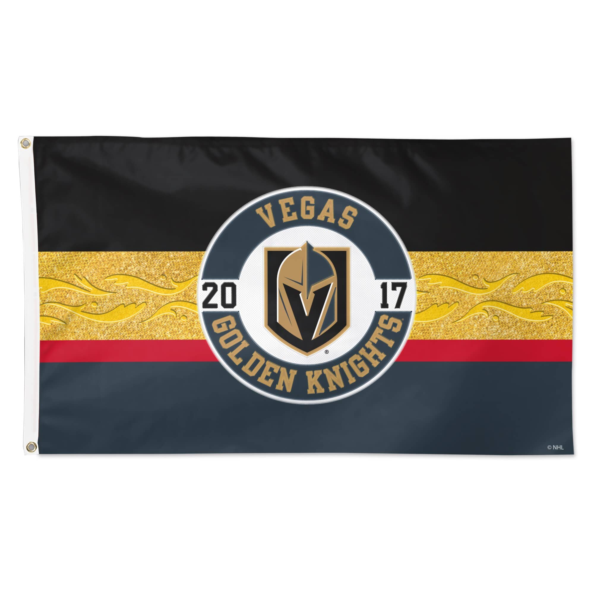 WinCraft - Vegas Golden Knights 3' x 5' Applique Flag - Multicolor