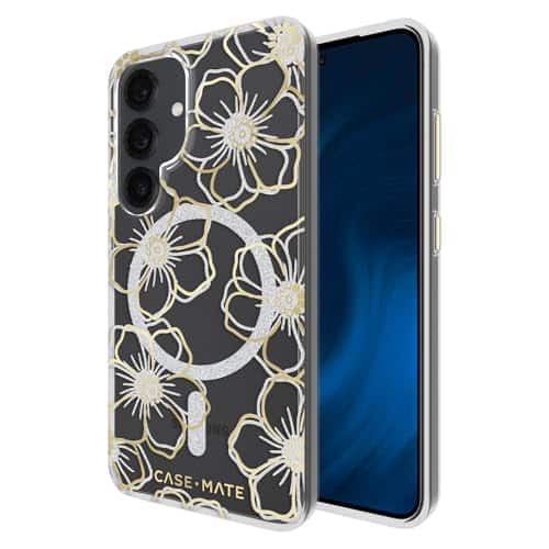 Case-Mate - Floral Gems Case + Magnet - Samsung Galaxy S25 - Foloral Gems