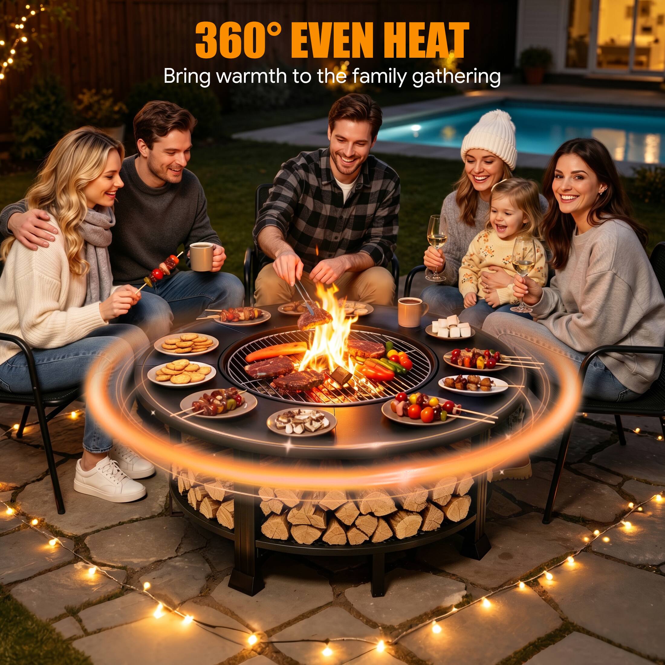 360° EVEN HEAT  
Bring warmth to the family gathering
