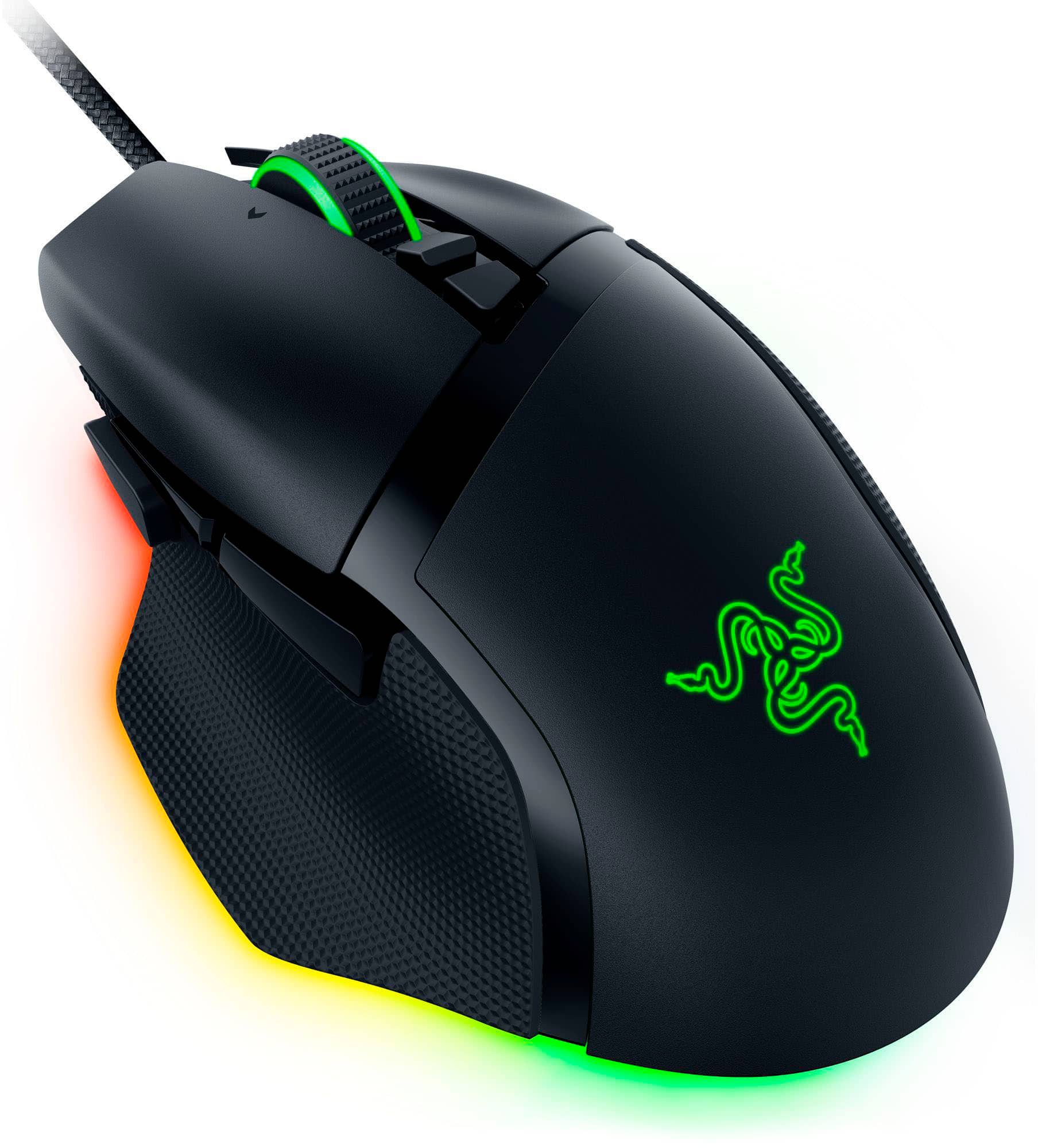 Alt View 14. Razer - Basilisk V3 Optical Gaming Mouse with HyperScroll Tilt Wheel - Black.