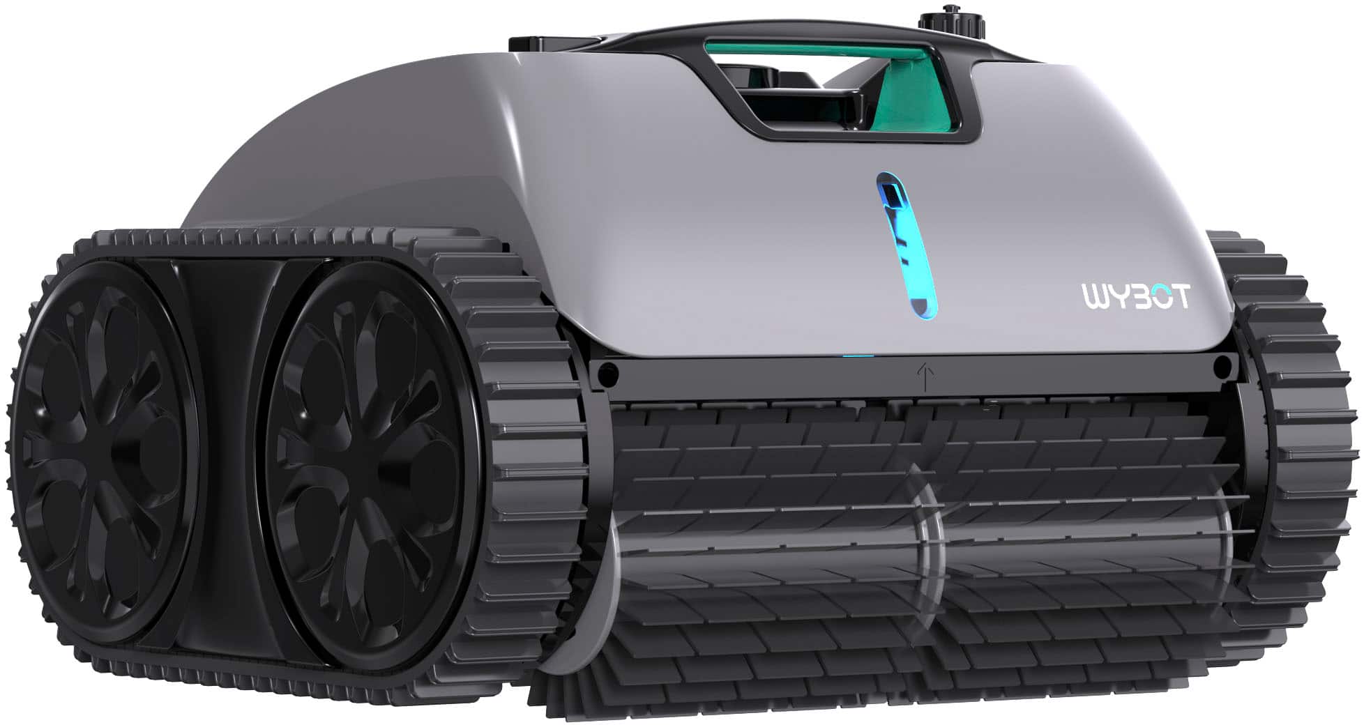 Angle. Wybot - C1 Pro Cordless Robotic Pool Cleaner for In-Ground Pools up to 1615sq.ft, Pool Vacuum with Infrared Sensors - Gray.