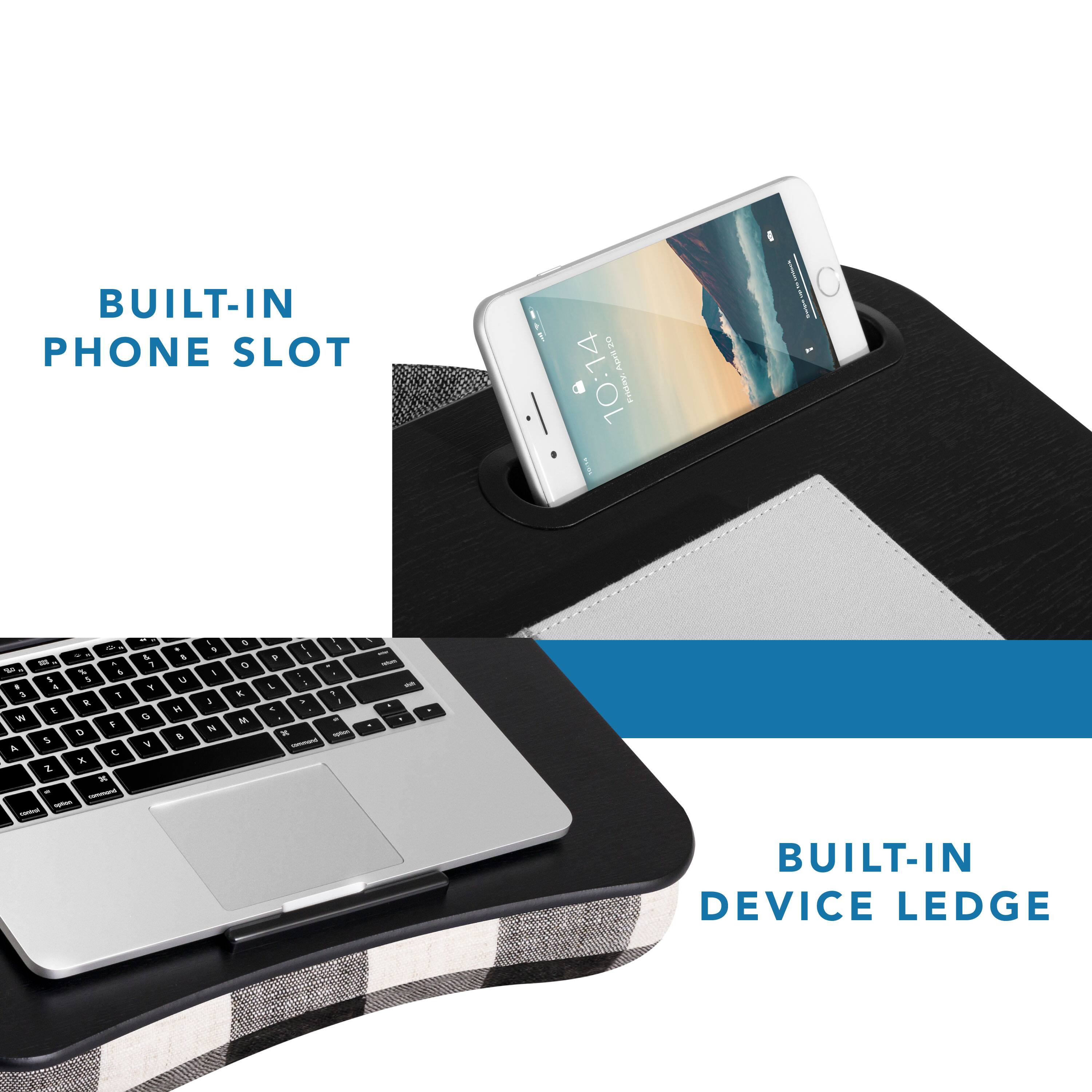 BUILT-IN PHONE SLOT

10:14 14 April

BUILT-IN DEVICE LEDGE