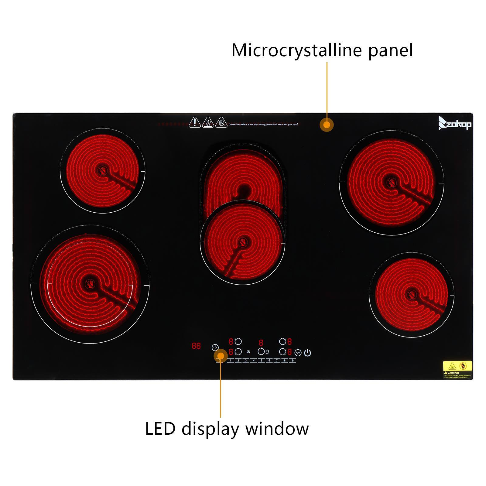 Microcrystalline panel  
LED display window