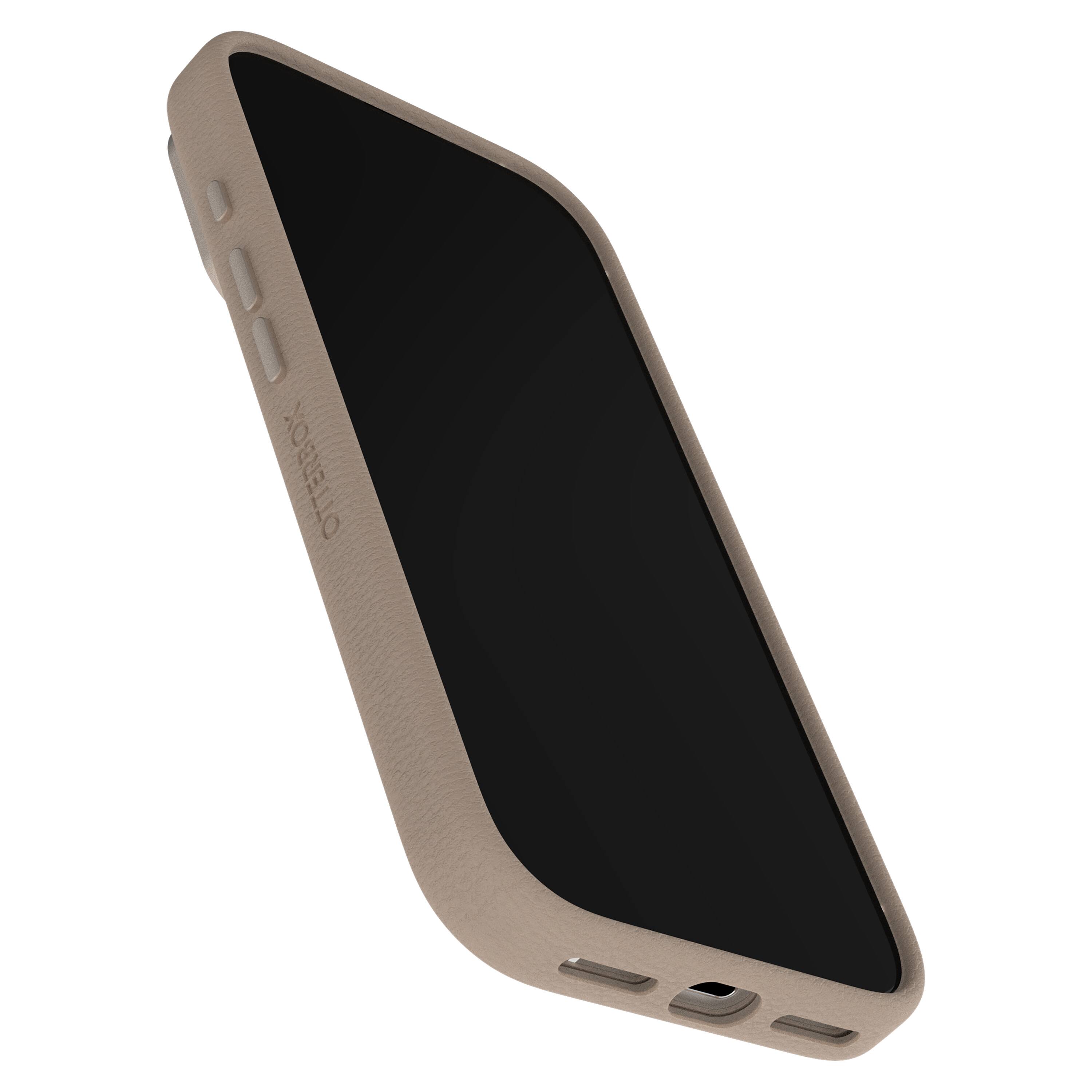 Back. OtterBox - Symmetry Cactus Leather Series Soft Shell for Apple iPhone 17 Pro - Brown.