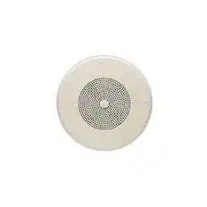 Front. Valcom - V-1060A Ceiling Speaker - White.