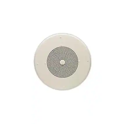 Front. Valcom - V-1060A Ceiling Speaker - White.