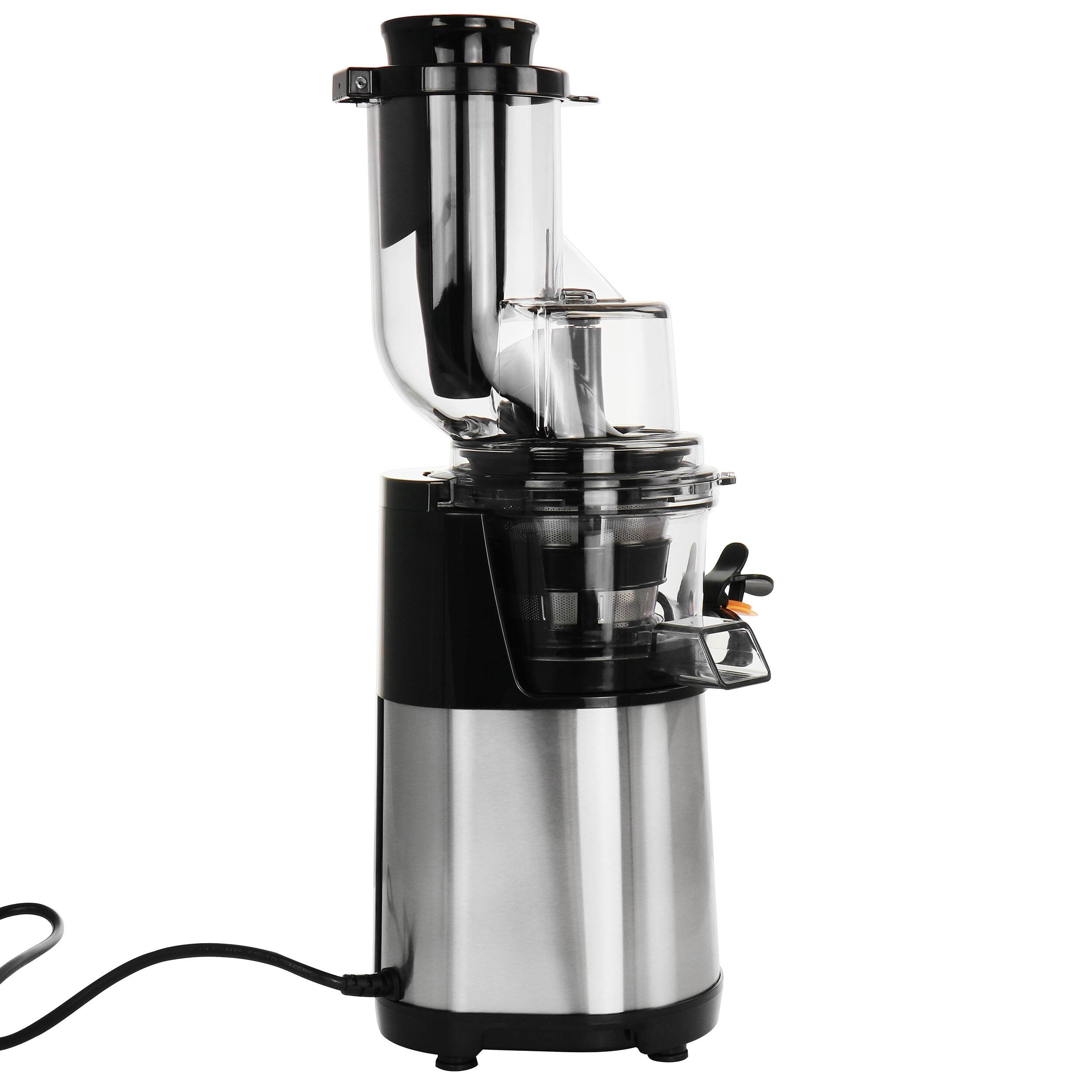 Alt View 2. MegaChef - MegaChef Pro Stainless Steel Slow Juicer - Silver.
