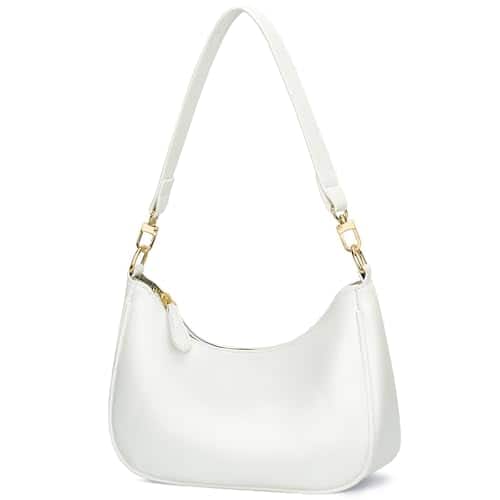 Fabibe - Shoulder Bag For Women Cute Hobo Purses And Handbags Retro Clutch Underarm Purse - White