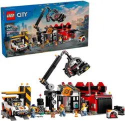 LEGO - City Scrapyard with Cars Building Toy 60472 - Front_Zoom